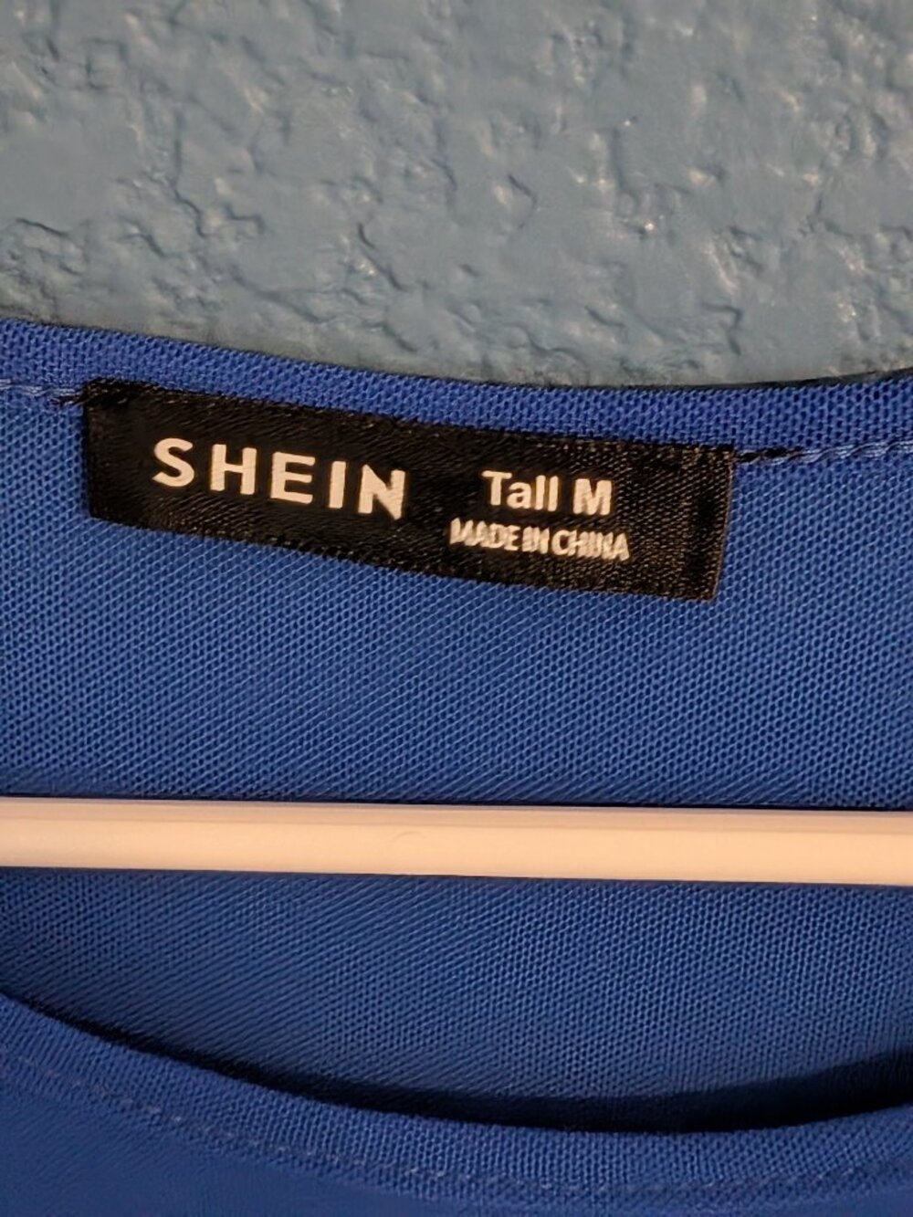 Blue mesh translucent top - Picture 3 of 3